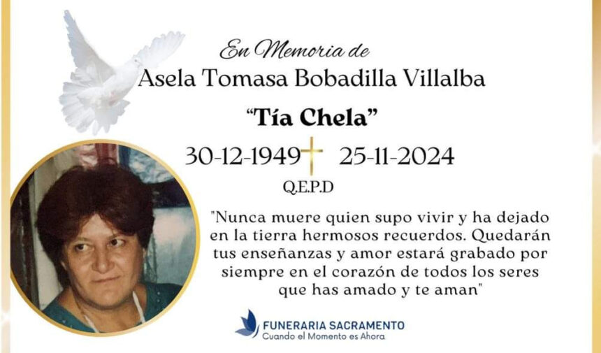 Adiós a Tía Chela, creadora del puretón