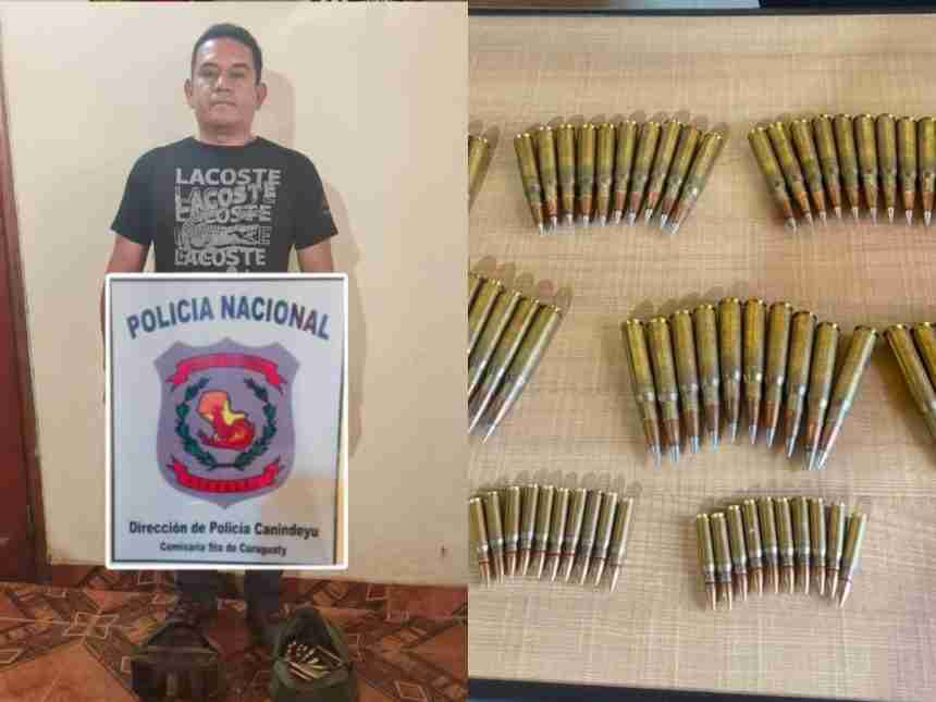 militar proyectiles Detienen a militar con proyectiles de guerra