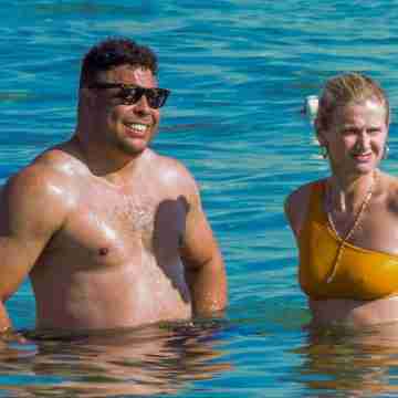 ronaldo y celina Ronaldo Nazário y Celina Locks, filántropos unidos