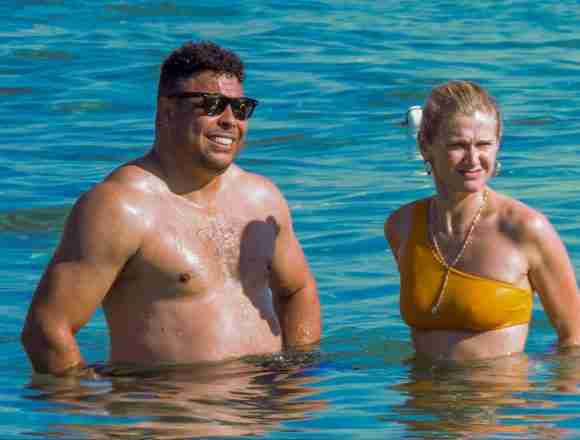 ronaldo y celina Ronaldo Nazário y Celina Locks, filántropos unidos