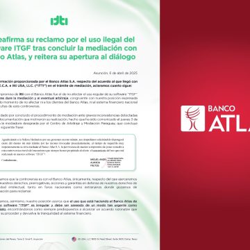ITTI VS Banco Atlas Itti denuncia uso ilegal de software a Banco Atlas