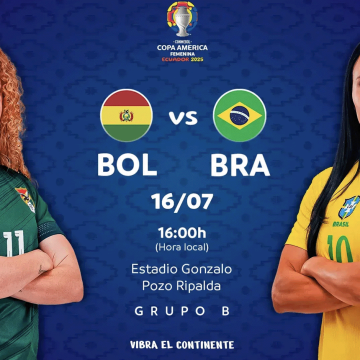 Brasil busca liderato ante Bolivia hoy